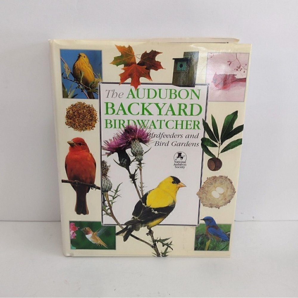 Audubon Backyard Birdwatchers Hardcover Book Birdfeeders & Bird Gardens Stephen